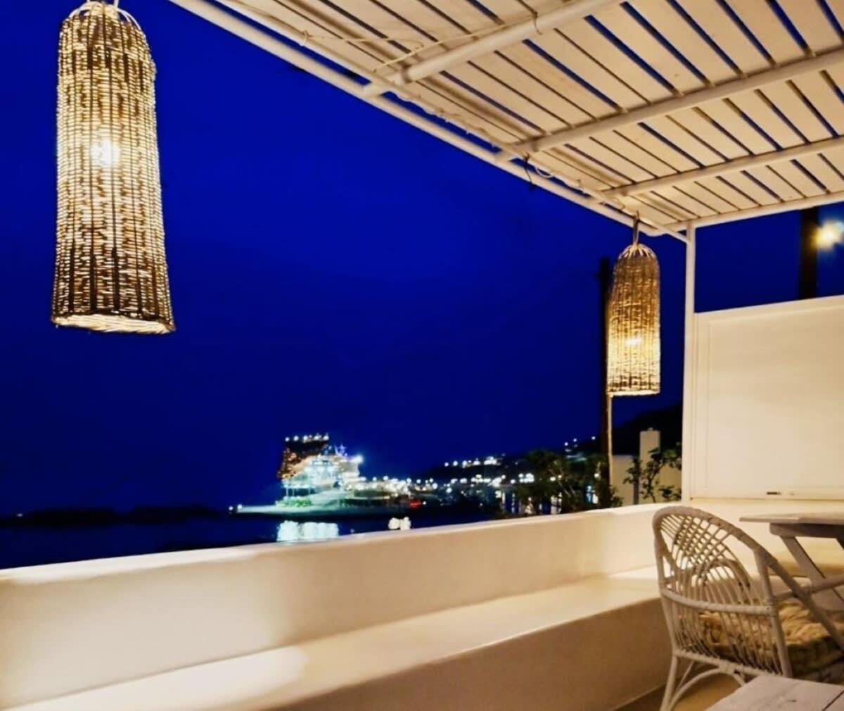 شقة Mykonos Tourlos Nests - Sea View Escape المظهر الخارجي الصورة