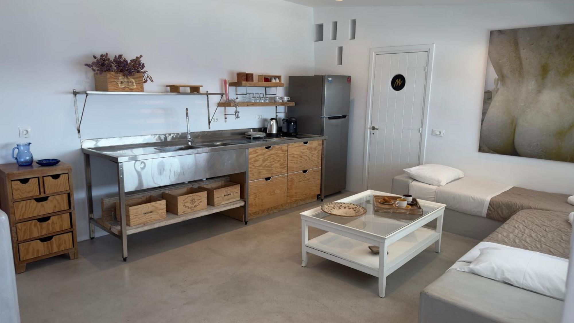 شقة Mykonos Tourlos Nests - Sea View Escape المظهر الخارجي الصورة