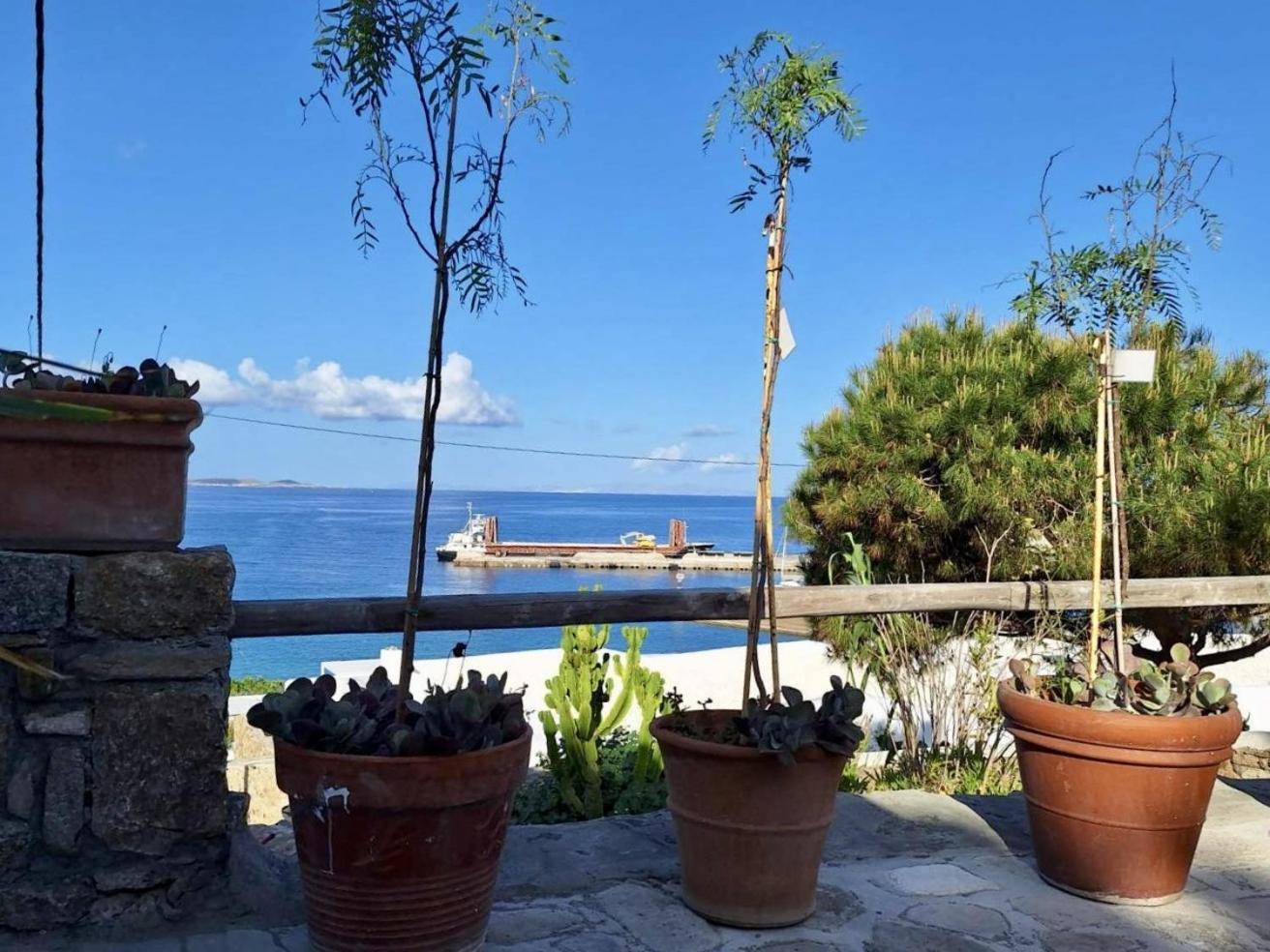 شقة Mykonos Tourlos Nests - Sea View Escape المظهر الخارجي الصورة