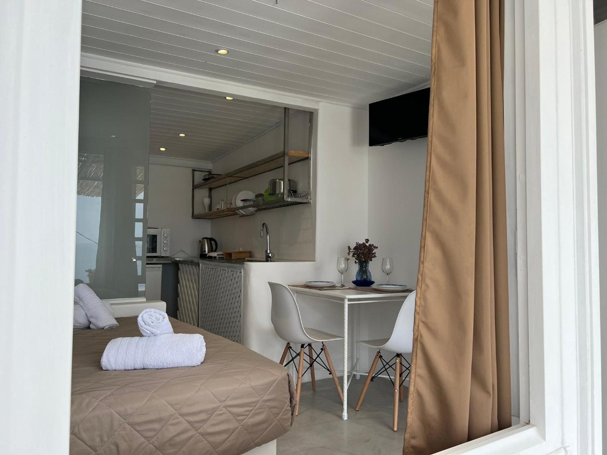 شقة Mykonos Tourlos Nests - Sea View Escape المظهر الخارجي الصورة