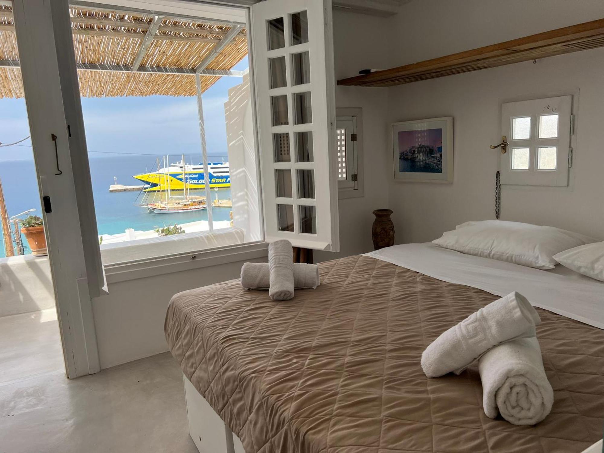 شقة Mykonos Tourlos Nests - Sea View Escape المظهر الخارجي الصورة