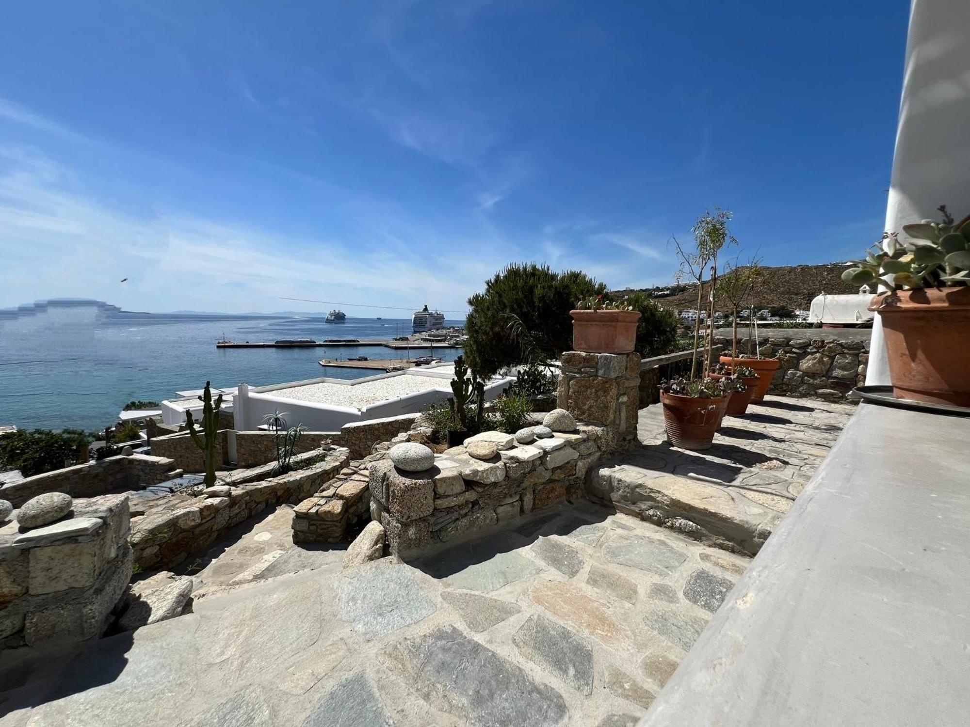 شقة Mykonos Tourlos Nests - Sea View Escape المظهر الخارجي الصورة