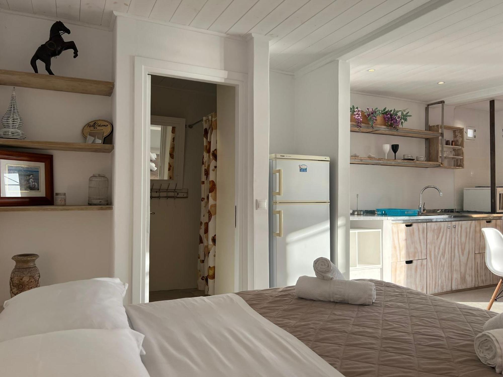 شقة Mykonos Tourlos Nests - Sea View Escape المظهر الخارجي الصورة