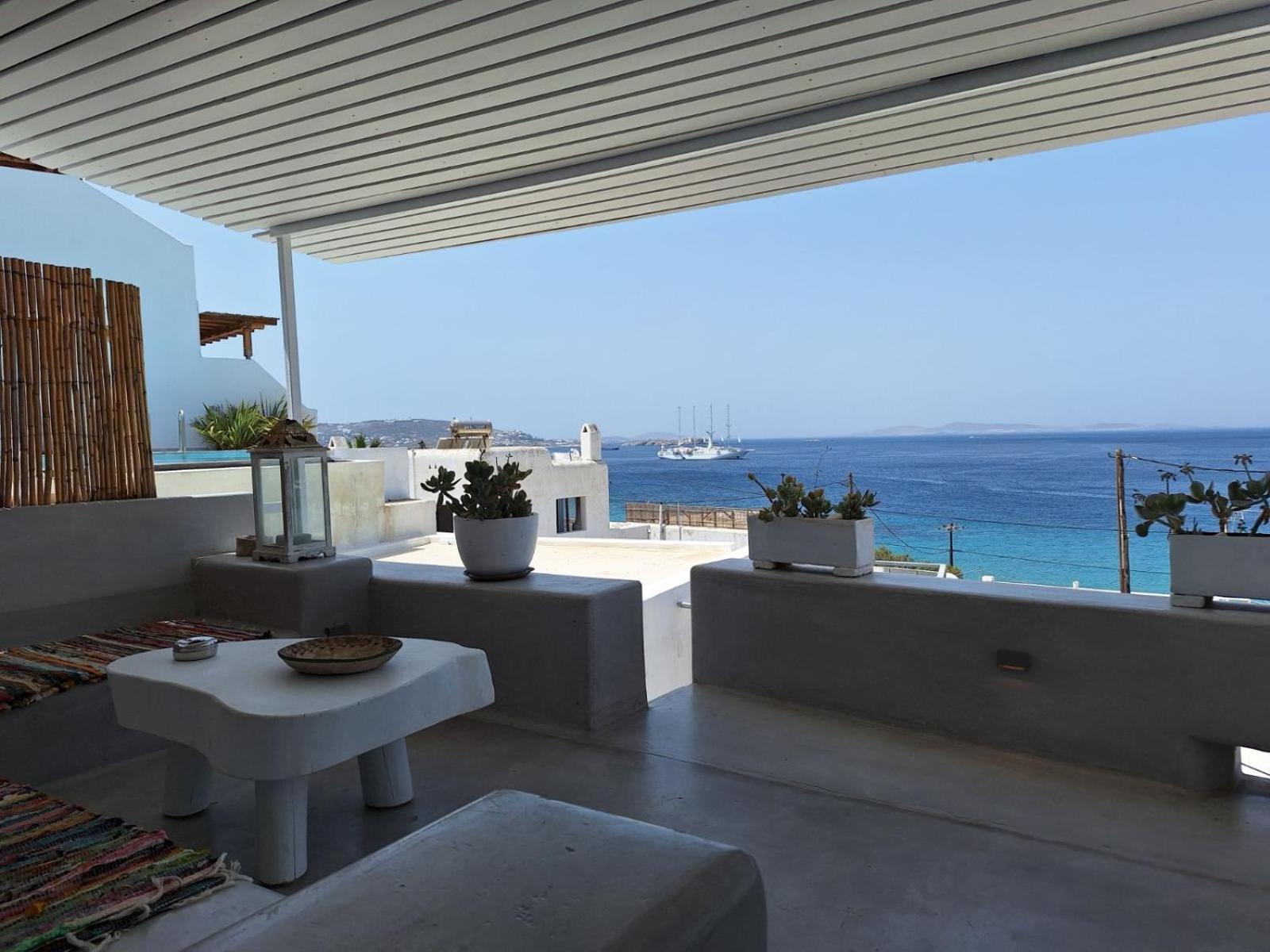 شقة Mykonos Tourlos Nests - Sea View Escape المظهر الخارجي الصورة